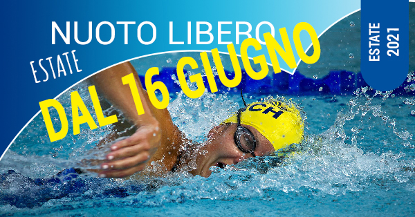 nuoto libero dal 16 giugno