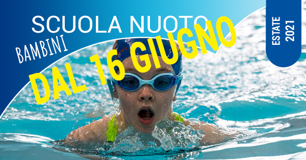 scuola nuoto bambini dal 16 giugno