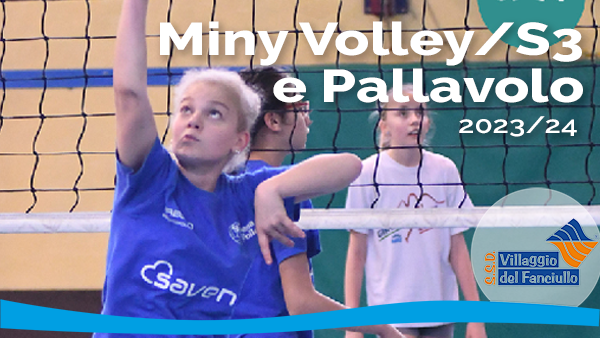 minivolley S3 e pallavolo 2023-24